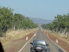 IMG_0669  Straight cattle country road.  Markers show the road when it is flooded in the wet season.JPG