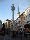 IMG_2789 Column to great fire of 1679, after which the Hotel Post house was rebuilt by Ludwig Widmann.JPG