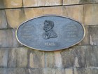 IMG_2677  Yeats plaque behind the grille in the Literary Parade.JPG