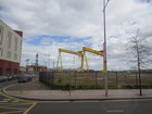 IMG_4209  Harland and Wolff shipyard cranes, Samson and Goilath.  Among the largest in the world .JPG